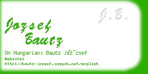 jozsef bautz business card